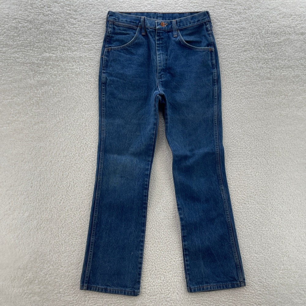 Wrangler Jeans Mens 29x31* Blue 935NAV Cowboy Cut Slim Medium Wash Western Rodeo